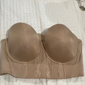 Elegant Tan Strapless Bra